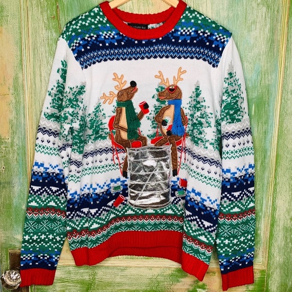 Blizzard Bay Other - Drunk Reindeer Christmas Sweater Blizzard Bay Size XL